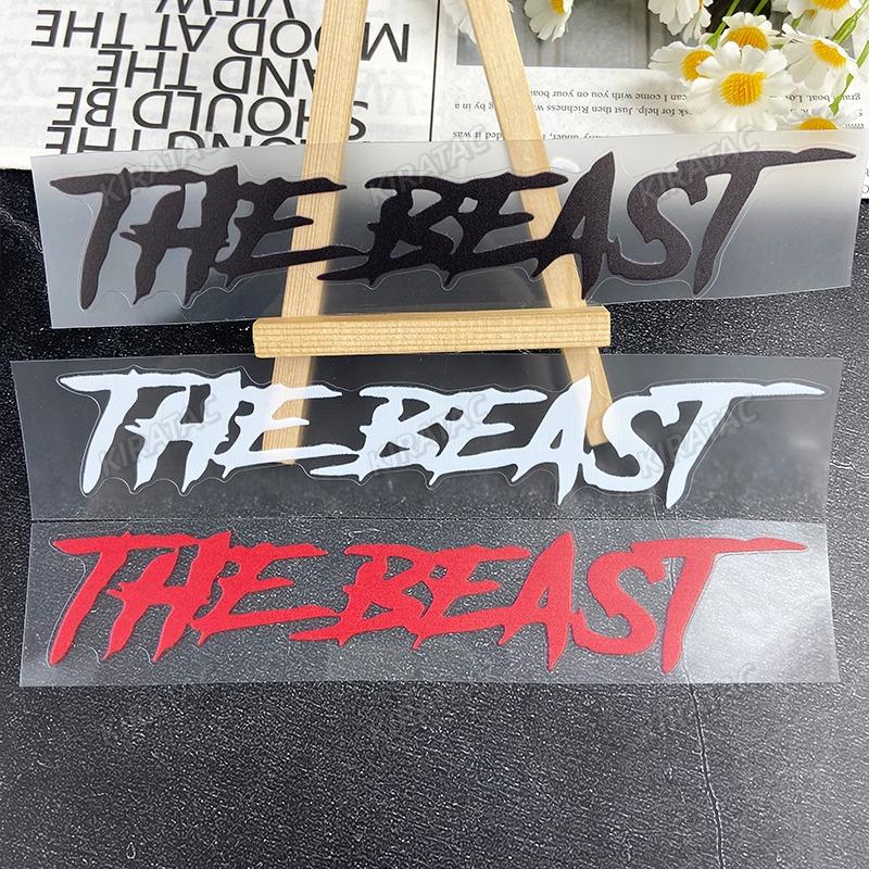THE BEAST Motorcycle Helmet Stickers Waterproof for Motorbike Fuel tank Fender Front Fairing Electric Scooter Vinyl Decals