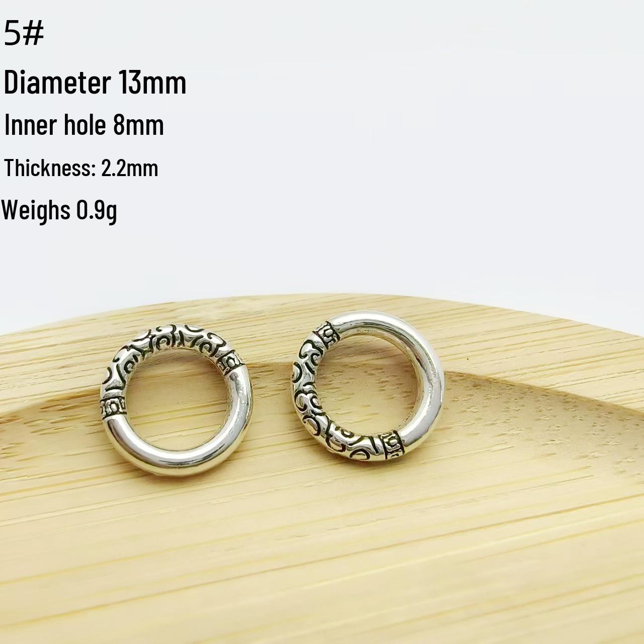 

Тибетское серебро Жуи Потертый Дракон Обруч и Бодхи Браслет Ювелирные изделия