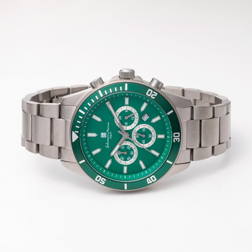 Watch Titanium Stylish Business Waterproof Lightweight Analog Watch Cloth Included GYGR [Salvatore Marra] Men's Men's [Product]