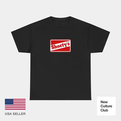 Shortys Red Deskorolka Klasyczna Lata 90. 00. Muska Vintage Klasyczny Nadruk na Koszulce Skate