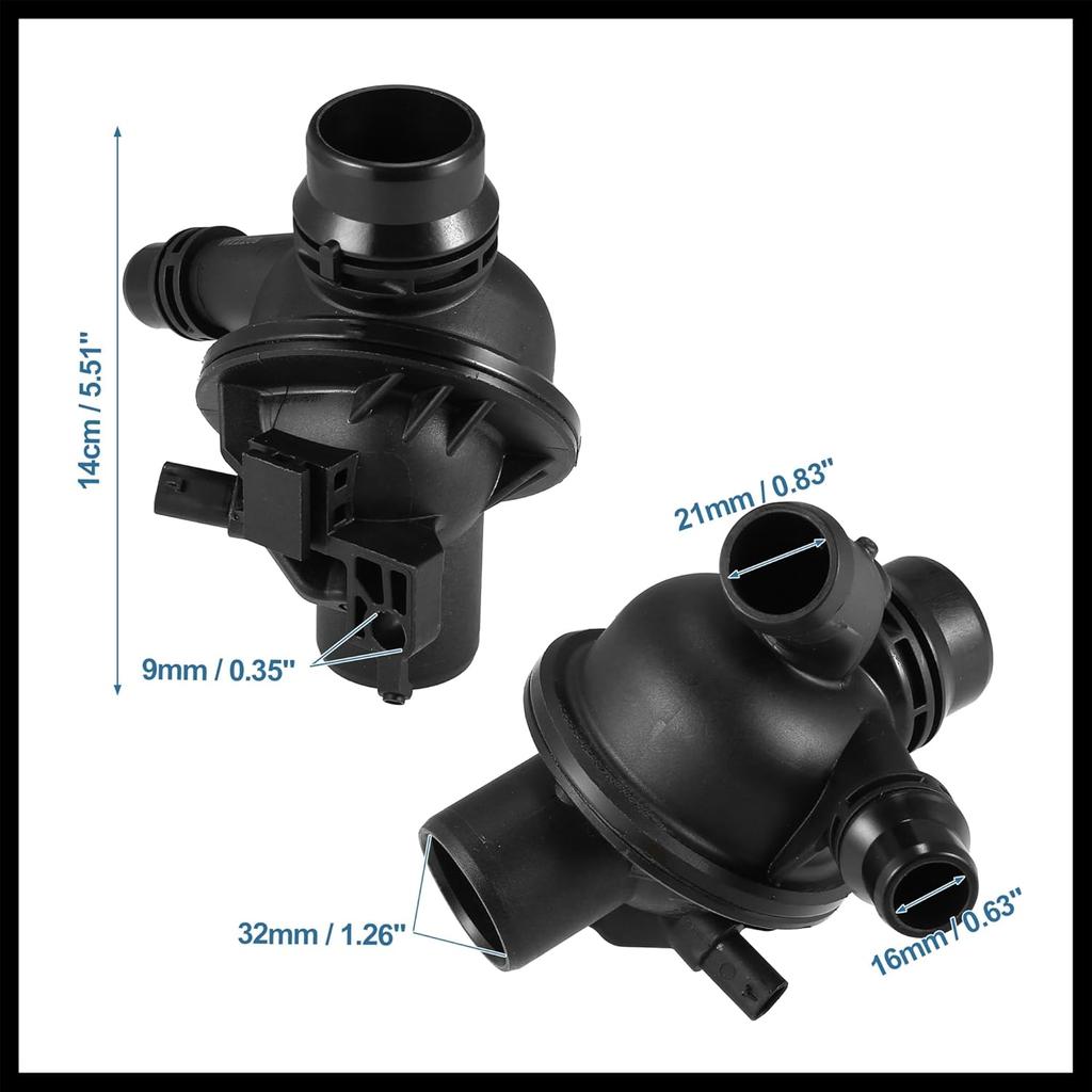 Thermostat Housing Assembly 11538671516 Engine Coolant Thermostat Housing Assembly for BMW 535i GT XDrive 2011-2016 for BMW 535i GT 2010-2017 Durable