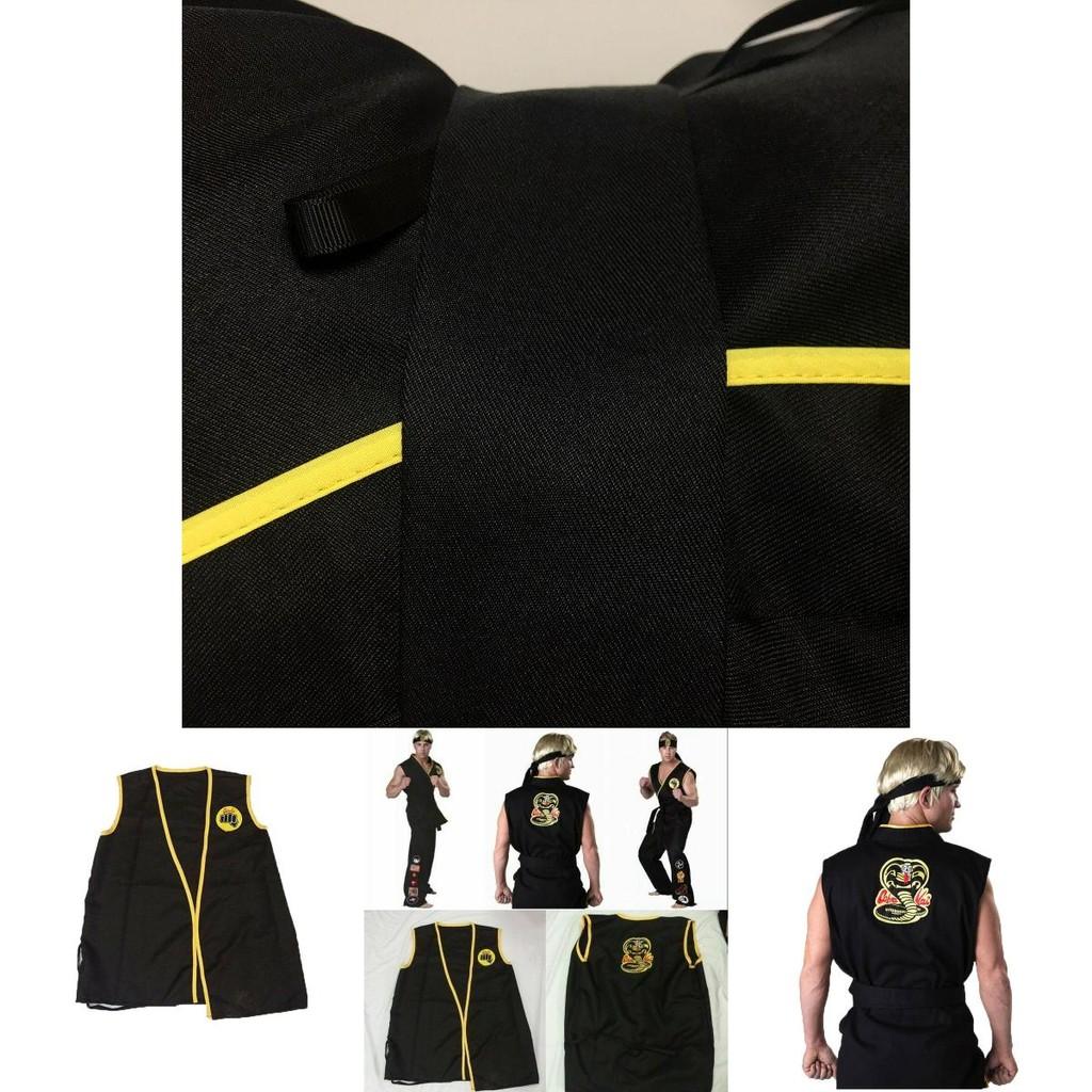 Authentieke Cobra Kai The Karate Kid Saga Halloween Cosplay Kostuums Taekwondo Feestset