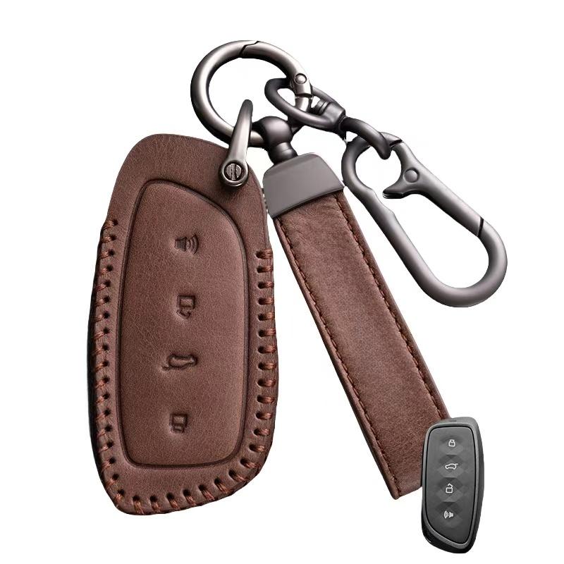 Fashion Leather Car Key Case Shell Auto Keychain For Haval Jolion H9 F7 F7X F7H H6 H2 H8 H3 H4 H1 H5 H7 F5 M4 M6 H6-Coupe