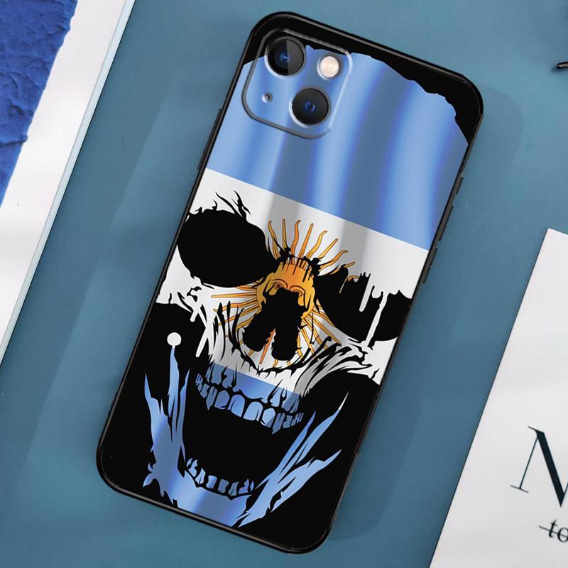 Argentine Flag Phone Case For iPhone 15 14 Pro Max 11 13 12 Mini X XR XS Max SE 2020 7 8 Plus Cover Capa