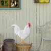 Metal Rooster Decoration Wall or Door Decor Rooster Sign Realistic Rooster Decoration for Farmhouse Living Room Porch Yard Decor