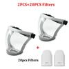 Full Face Shield Transparent Safety Mask with Filthers Oil-splash Proof Eye Facial Anti-fog Head Cover Work Protection Glasses
