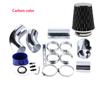 Universelles Auto Kaltluftansaugsystem 76mm 3 Zoll Aluminiumrohr Ansaugrohr Kit Turbo Direktes Kaltluftfiltersystem