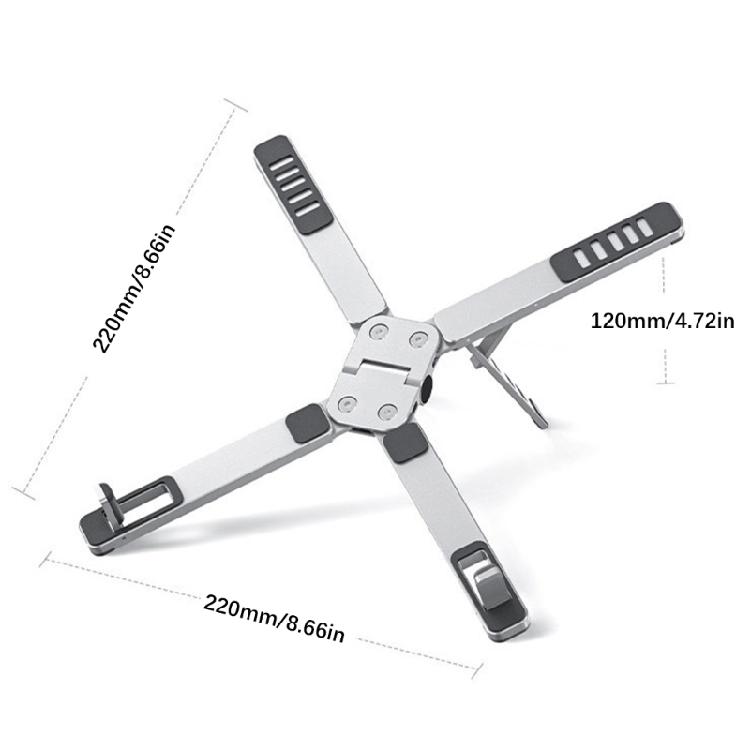 Universal Foldable Laptop Stand For 17inch Devices 5 Adjustable Heights Lightweight