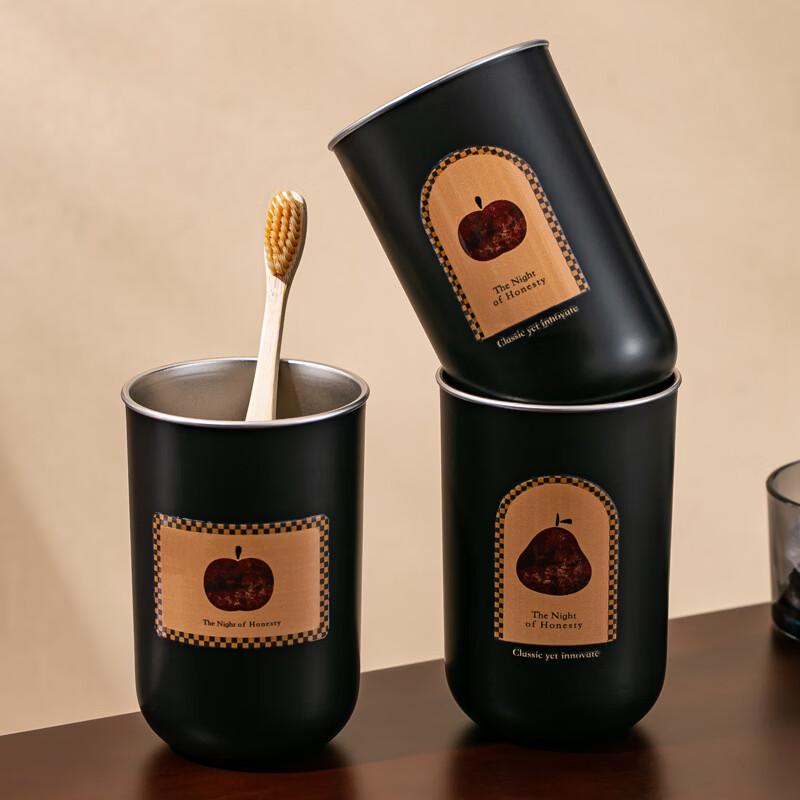 OLOEY Vintage Stainless Steel Toothbrush Cup
