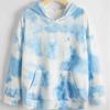Women's Fsshion Casual Sexy Slim Printing Long Sleeve Tie Dyed Hooded Sweater