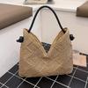 Women's Shoulder Bags Casual Wicker Woven Ladies Handmade Totes Large Capacity Summer Beach Female's Shopper Handbag