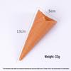 Cono Gelato Realistico da 13 cm – Accessorio Dessert in Argilla Giocattolo Commestibile con Grande Cono Croccante