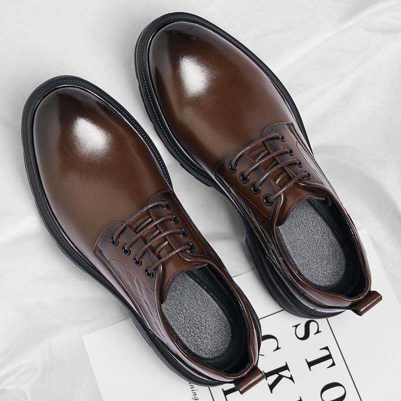 Fashion Men Business Oxfords Shoes Spring Autumn Flat Formal Leather Shoes Casual Fashion Sports Shoes Social Elegance Trendy Footwear