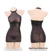 Jifeiman Sexy Lingerie: Patent Leather & See-Through Bodycon Skirt Set for Women