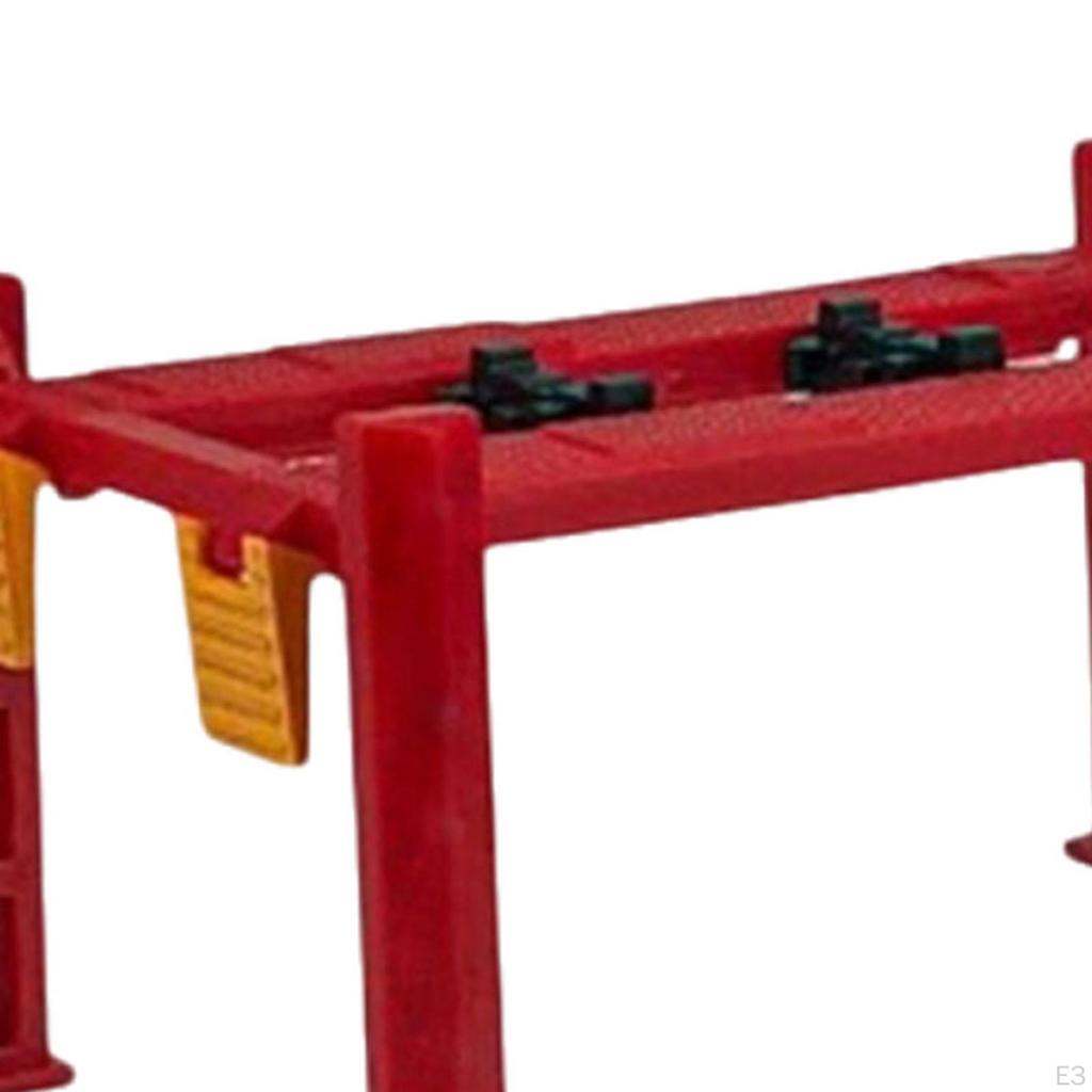 1/64 Garage Lift Set Model Simulation Collectible Classic Miniature Sculpture Cars Toys for Workshop