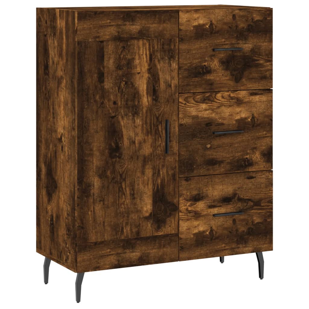 Highboard Smoked Oak 69.5 x 34 x 180 cm Wood Based Panel