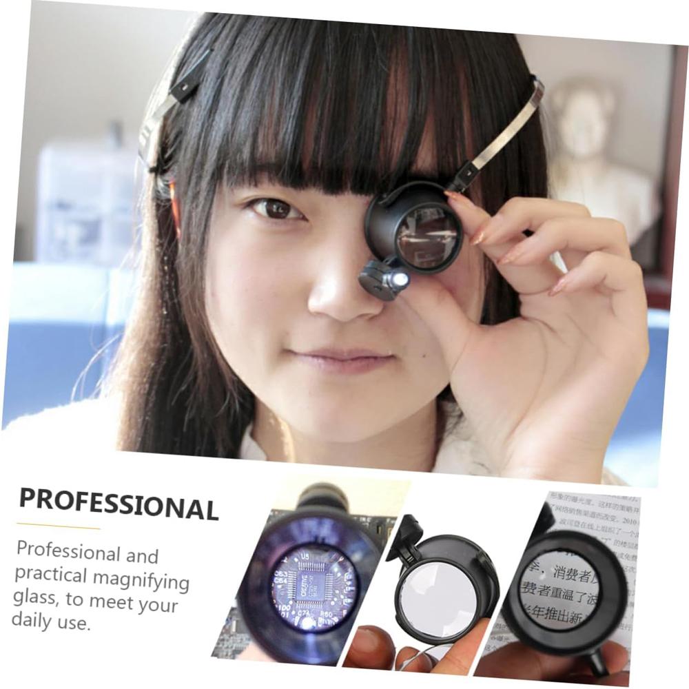 15X Loupe Magnifying Glasses Lens Eyes Magnifier With LED Light for Watchmaker Watch Repairing Tools Clock Repair Accessories