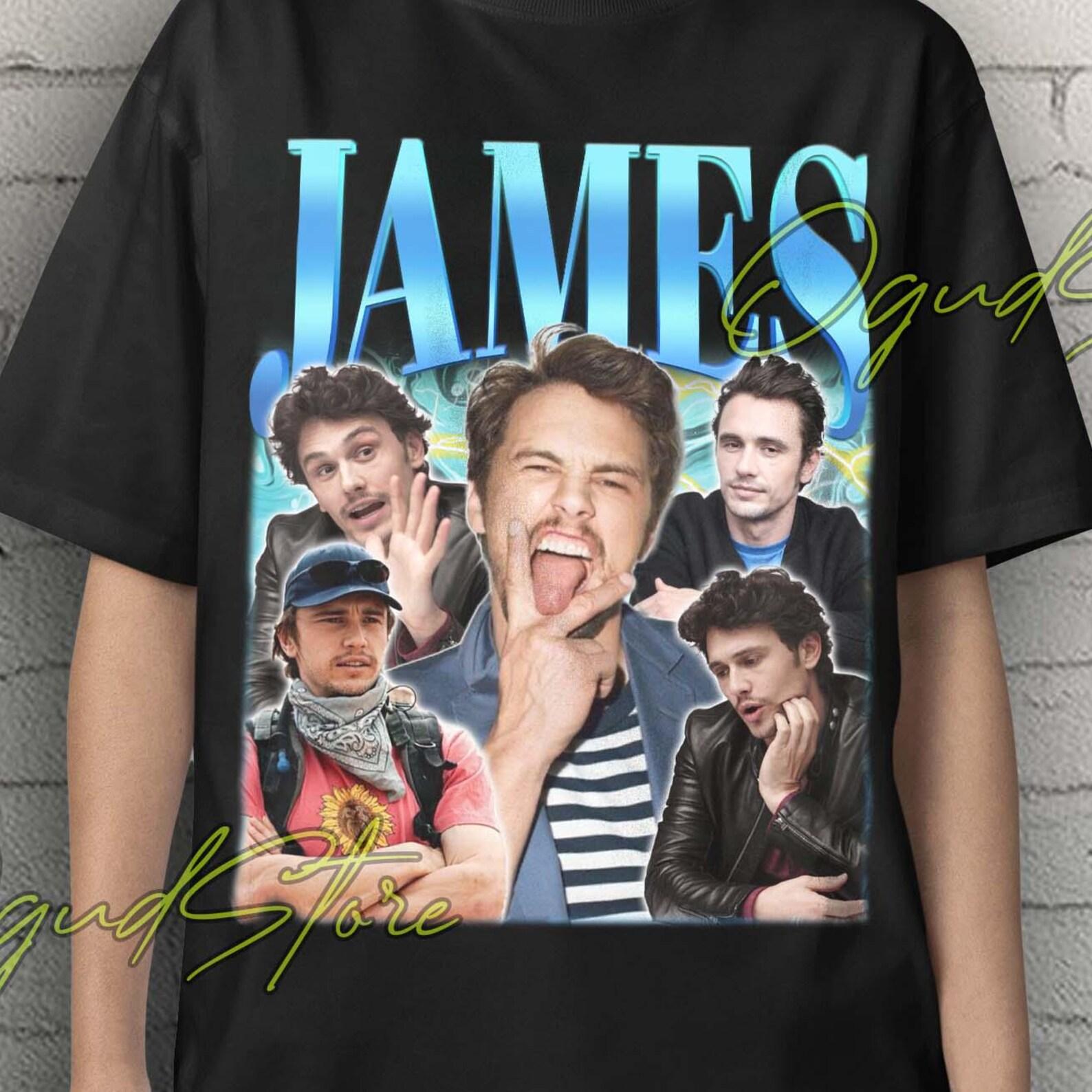 James Franco Shirt, James Franco Tshirt , Vintage James Franco Shirt, Retro James Franco Tees, James Franco Fan Tees, Retro Movie Gift Shirt L