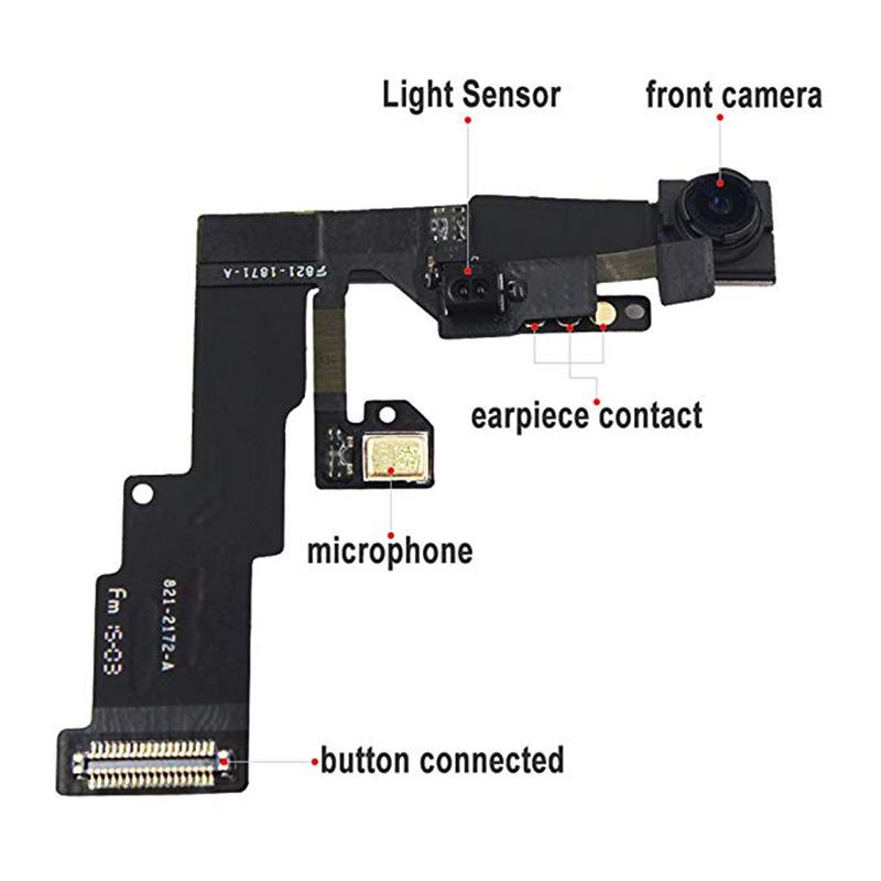Front Camera For iPhone 6 6P 6s Plus With Proximity Sensor Light Motion Flex Cable Replacement