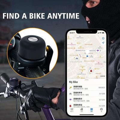 Metallcykelklocka för AirTag-fodral Dold cykelhållare GPS-spårare Cykelklocka Stöldskydd för 0,87''/22,2 mm Diameter Styre