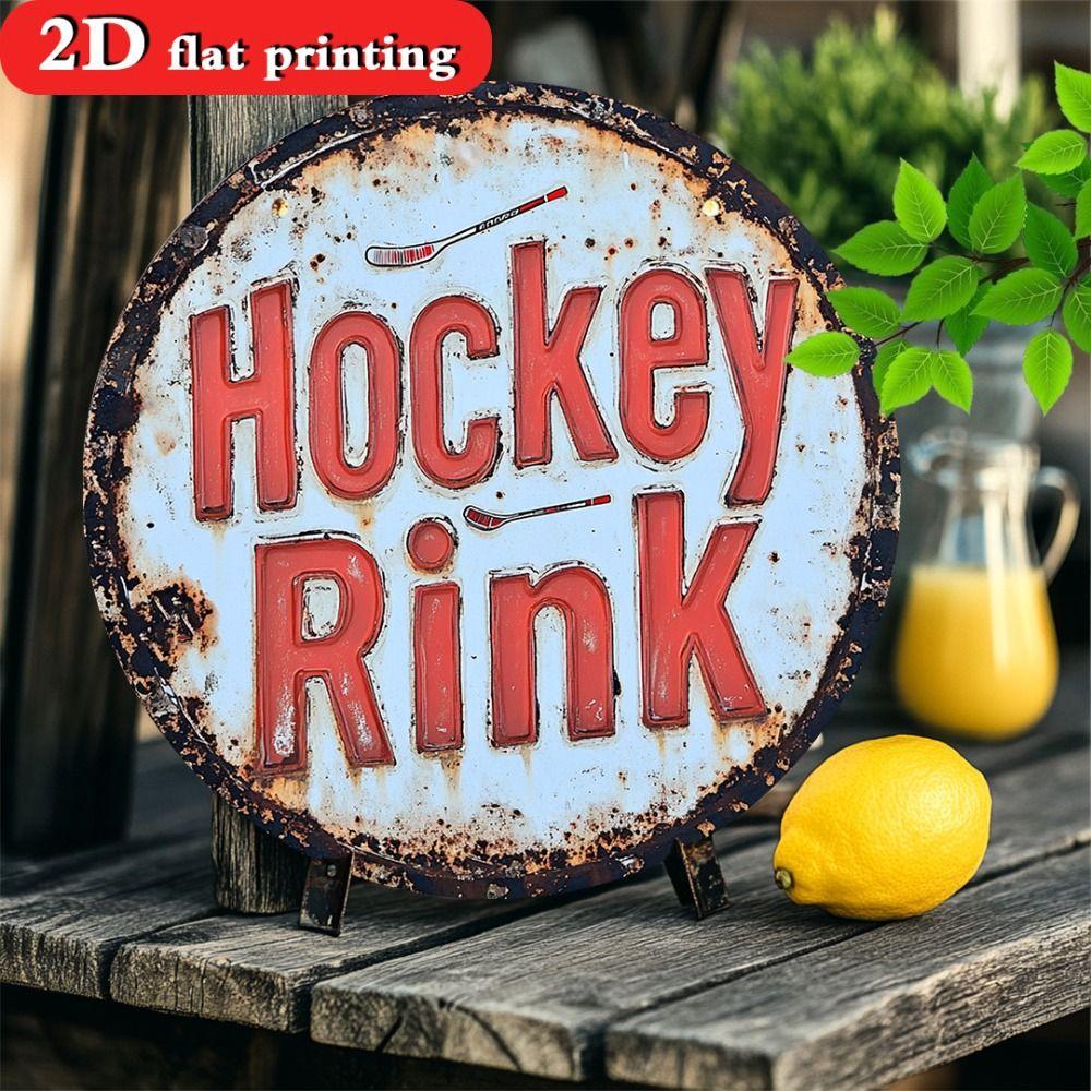 Metal Poster Wall Art Retro Hockey Sign Home Garage Decor