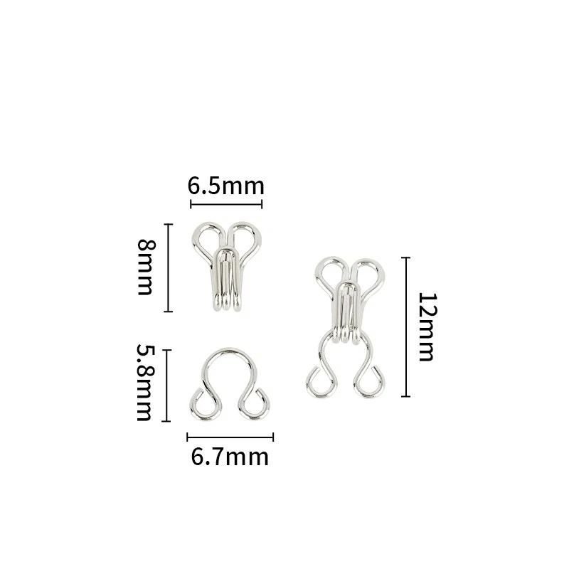 10 Pairs Metal Invisible Garment Hook Jeans Pants Skirts Adjust Clasp Decoration Buttons Diy Sewing Crafts Accessories