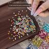 Cut Small Round Rhinestones With High-Shine Finish Flatback Inlay Nail Art Crystals For Uv Gel Nails Or Stage Makeup