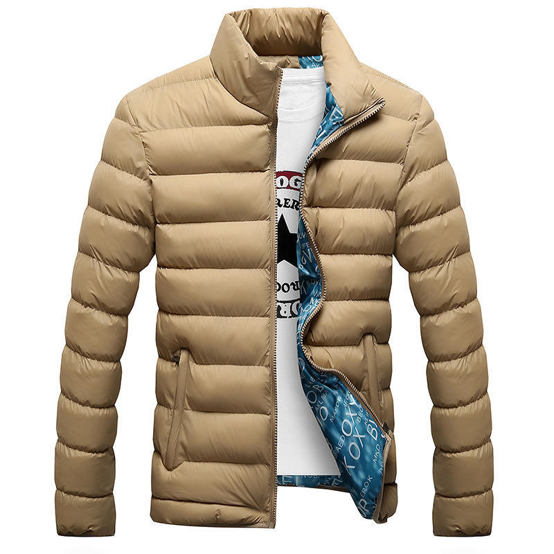 Cotton-padded Men's Light and Thickened Men's Down Cotton-padded Warm and Slim Jacket