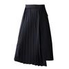 Black Cotton Plus Size High Waist Vintage Pleated Summer Casual Loose Long for Woman Skirts Womens Skirt