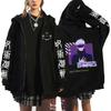 Ryomen Sukuna Grafisk trykt hette Anime Jujutsu Kaisen Klær Herre Dame Zip Up Hettegensere Harajuku Sweatshirt Casual Zip Jacket