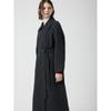 Cc Collect Herringbone Belted High Neck Long Coat C254msg534