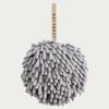 Japanese Microfiber Chenille Hanging Hand Towel Ball - Cute, Absorbent, Round Towel for Kitchen and Bathroom Use
