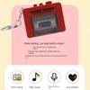 Cassette Recorder Music Key Chain Vintage Music Box Pendant  Home Decoration
