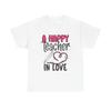 A Happy Teacher In Love Graphic T Shirt Adult NEW Unisex Heavy Cotton Tee