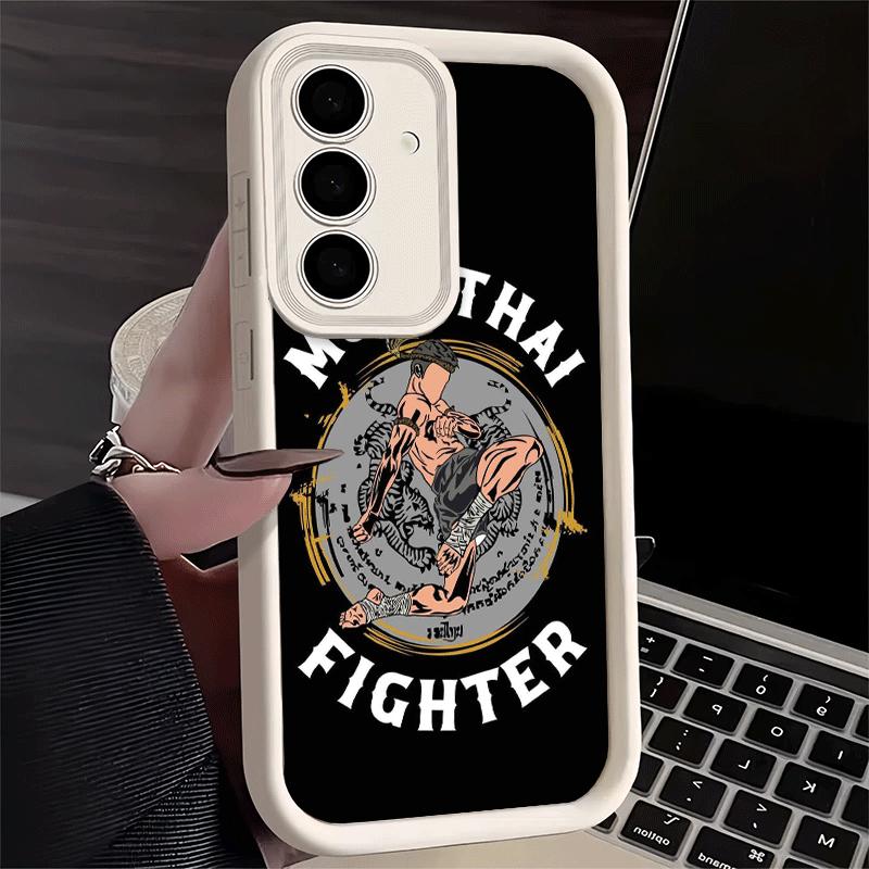 

Phone Case for Samsung Galaxy S26 S25 Ultra S24 FE Muay Thai Fight Boxing Shell S23 Plus S22 + S21 S20 5G Soft Silicone Funda Samsung S25 FE