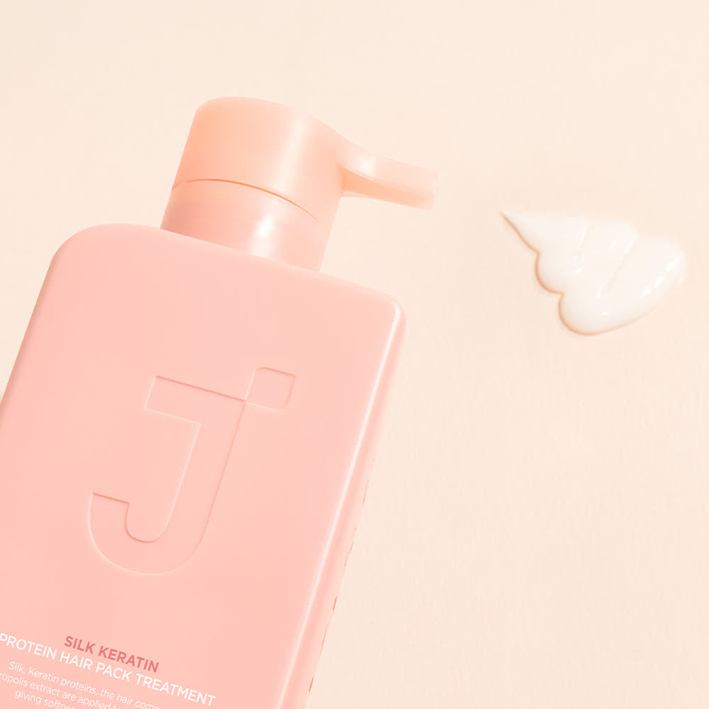 JSOOP Silk Keratin Protein Hair Pack Treatment Peach Edition 500ml – Moisturizing Damage Care with Peach Scent