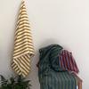 Vintage Ins Jacquard Checkered Long Pile Face Towel Wash Towel Household Bath Towel Absorbent Large Gift