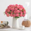 Artificial Flowers Plastic Silk Carnation Centerpieces Fake Plant Wedding WreathRoom Home Party Arrangement Festival Gift Decora