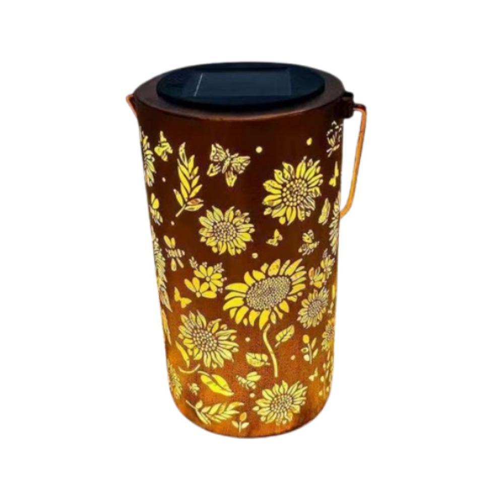 Butterfly/Flower Hanging  Solar Lanterns Solar Powered Wind Chime Hanging Lamp  Home Decoration
