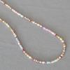 Japanese and Korean Niche Design Fresh and Sweet Macaron Color Freshwater Pearl Beaded Fine Simple Necklace Collarbone Chain