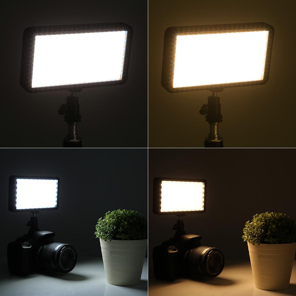 2PCS LED Video Light with Bracket 3200K 6000K Bi Color Stepless Dimming