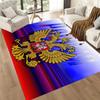 Red-style Russian Emblem Square rugs are a great choice for living rooms, bedrooms, home décor, and as gifts.