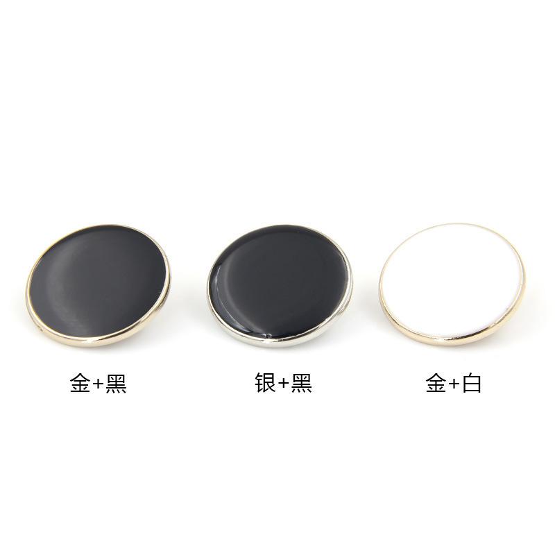 High-End Goldknöpfe Herrenanzugknöpfe Schwarze Metallknöpfe Damenbekleidungsknöpfe Anzug Hemd Mantel