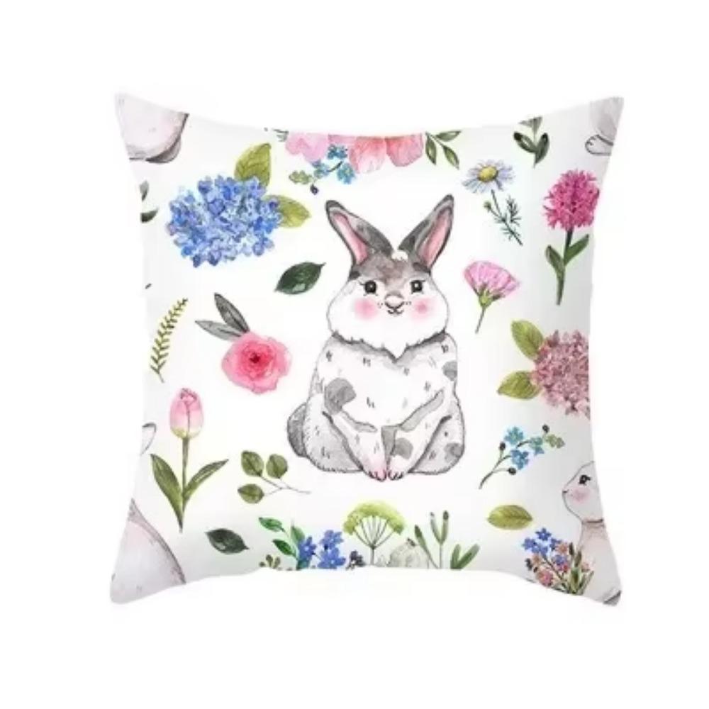 

Office Sofa Car Cushion Cover Easter Bunny Pattern Luxury Home Decor Pillow Cover 66x66cm