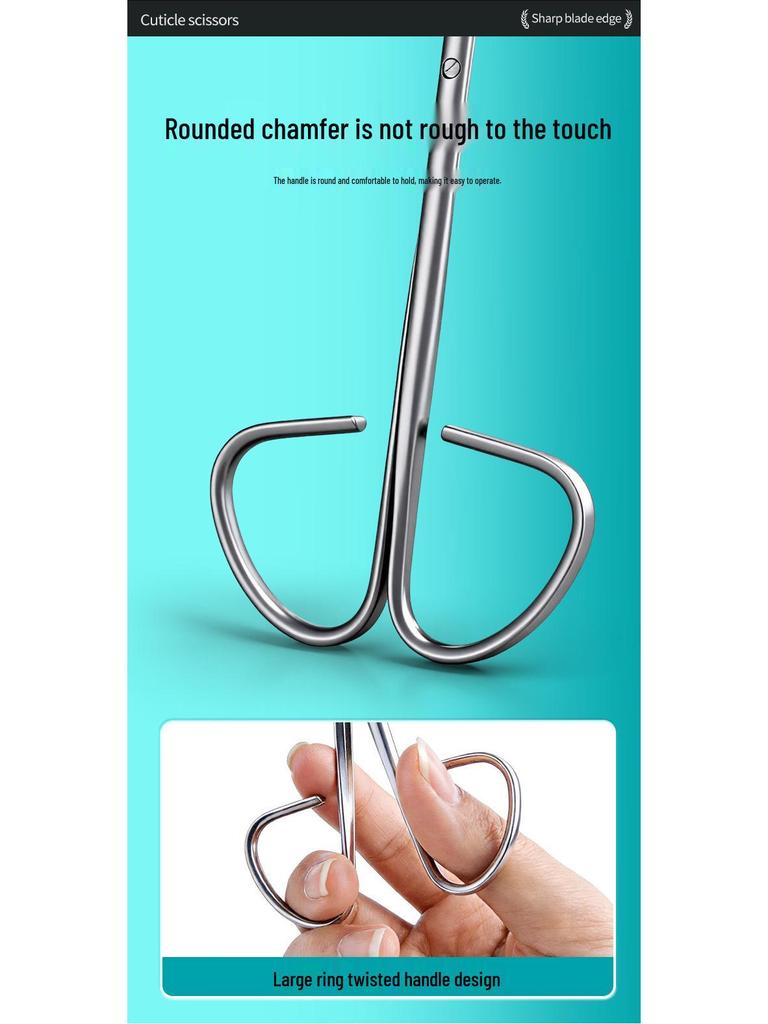 Stainless Steel Russian Style Cuticle Nipper, Clipper, Eyebrow Tweezer, and Nail Art Scissors Set