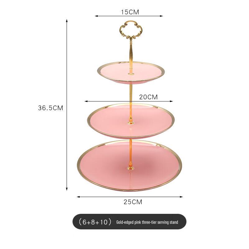 Ceramic 3-Tier Cake Stand & Dessert Platter