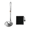 Camping Folding Spoon Outdoor Picnic 304 Stainless Steel Dinnerware Foldable Handle Soup Spoon Camping Tableware
