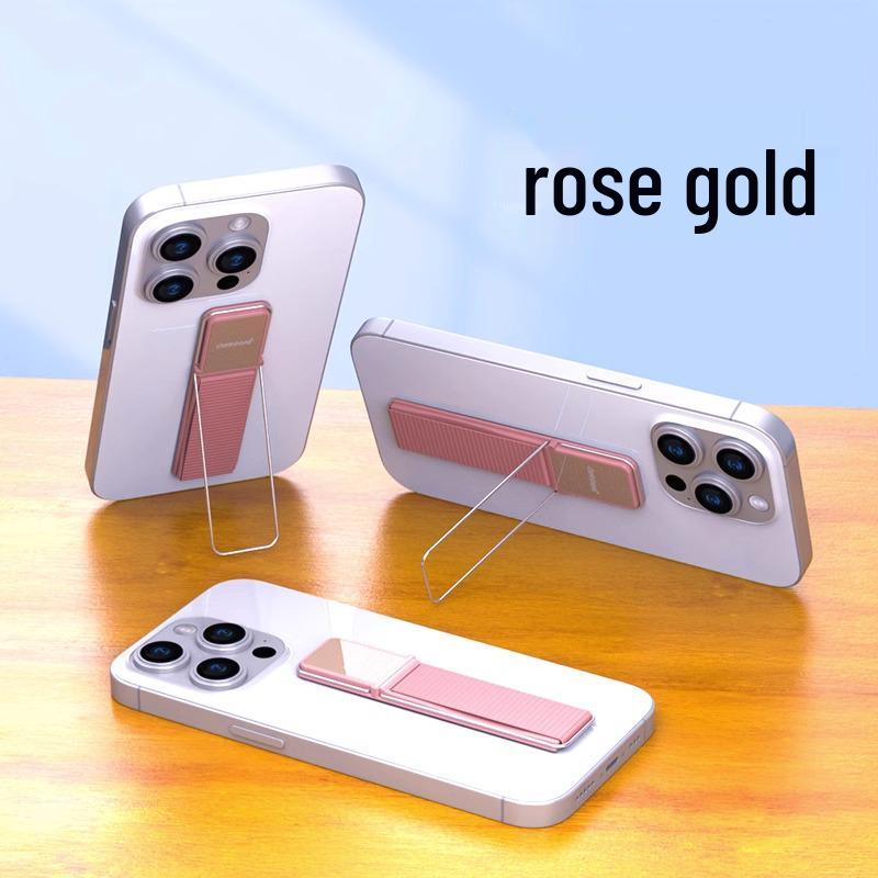 Multifunctional Non-slip Phone & Tablet Holder with Hand Strap and Foldable Stand розового золота