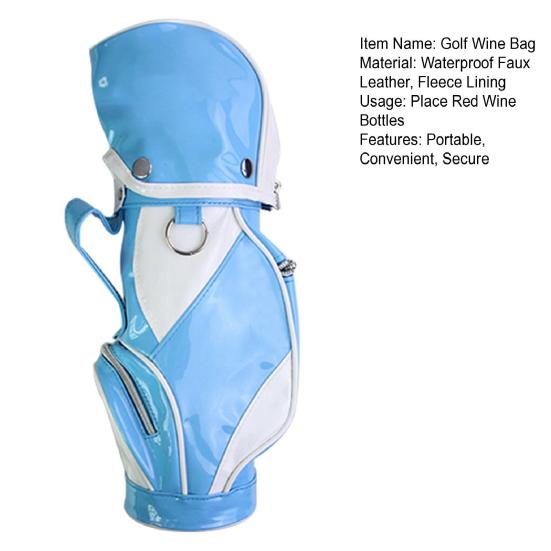 Golf Bottle Wine Bag Single Bottle Bag Red Wine Carrier Golf Accessories