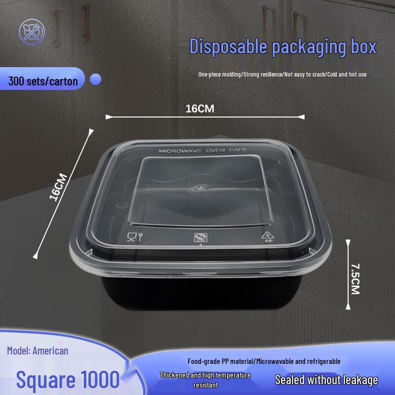 Disposable Square Takeout Food Containers